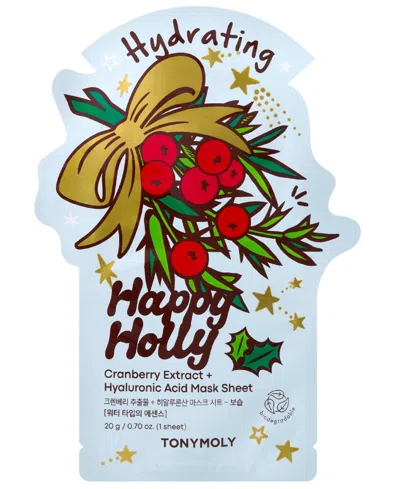 Tonymoly Happy Holly Sheet Mask, 0.7 Oz. In Transparent