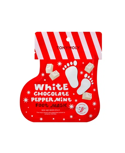 Tonymoly I'm Lovely White Chocolate Peppermint Foot Mask In Transparent