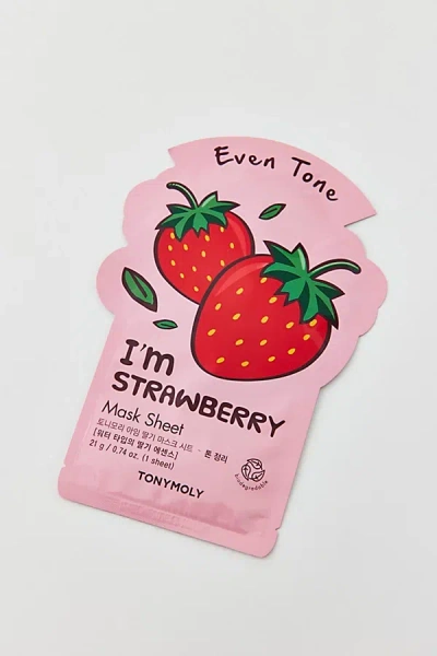 Tonymoly I'm Real Sheet Mask In Strawberry At Urban Outfitters In Transparent