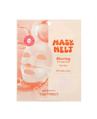 Tonymoly Mask Melt Blurring Overnight Hydrogel Mask, 1.3 Oz. In Transparent