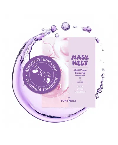 Tonymoly Mask Melt Multi-zone Eye + Laugh Line Overnight Mask, 0.08 Oz. In Transparent