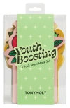 Tonymoly Youth Boosting Set Of 5 Sheet Mask Set In Multi