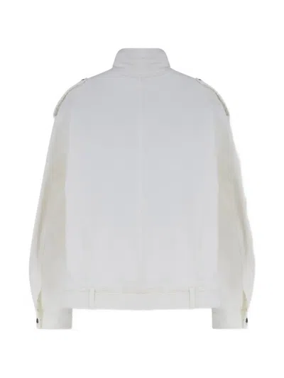 Tonywack Belted Epaulette Jacket In White