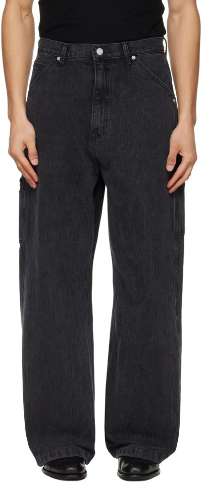 Tonywack Black Cord Twill Work Jeans