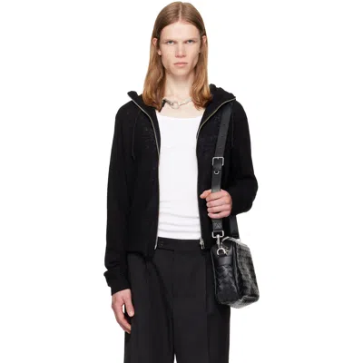 Tonywack Black Light Wool Zip Hoodie In Multi