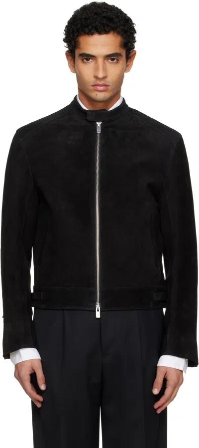 Tonywack Black Suede Racer Jacket