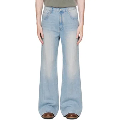 Tonywack Blue Flared-leg Denim Jeans