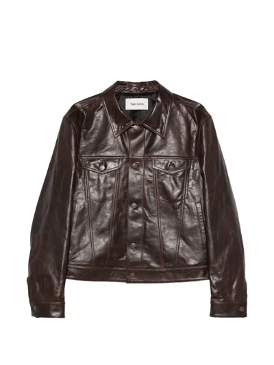 Tonywack Buttoned Pocket Jacket In Brown