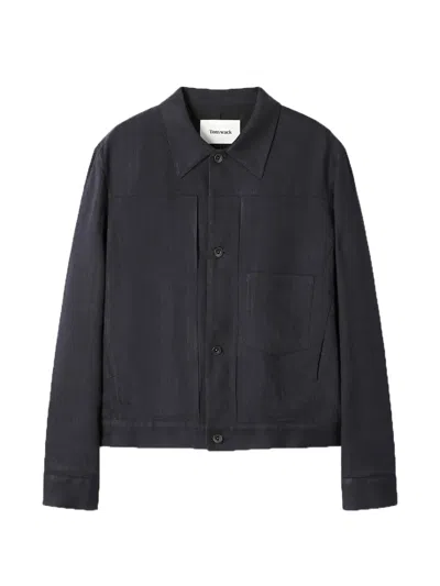 Tonywack Buttoned Shirt Jacket In Blue