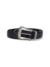 Tonywack Calf Leather Belt In Black