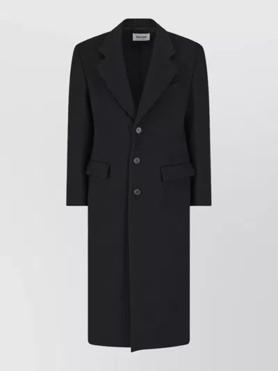 Tonywack Cashmere Single-breasted Coat In Black