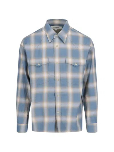 Tonywack Western Painting Shirt In Blue