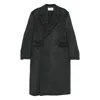 Tonywack Wool-blend Buttoned Coat In Black