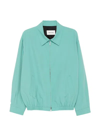 Tonywack Collared Zip Jacket In Blue