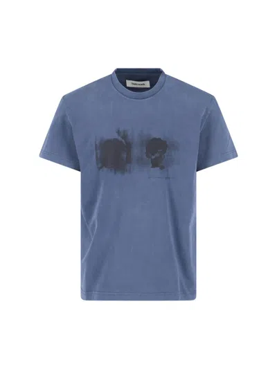 Tonywack Faded Graphic T-shirt In Blue