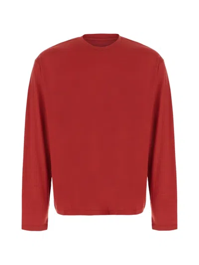 Tonywack Crew-neck Long-sleeve Sweater In Red