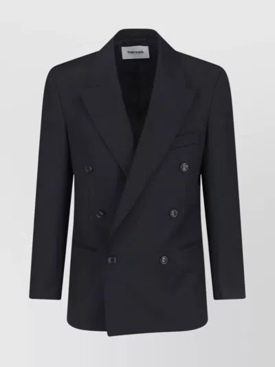 TONYWACK DOUBLE-BREASTED BLAZER FEATURING NOTCHED LAPELS
