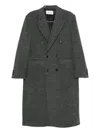Tonywack Double-breasted Coat In Black