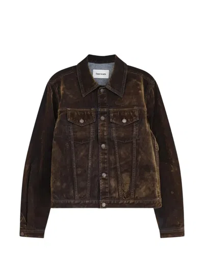 Tonywack Faded-effect Corduroy Jacket In Brown