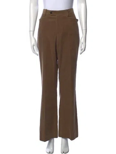 Pre-owned Tonywack Flared Pants In Brown