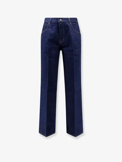 Tonywack Flared-leg Cotton Jeans In Blue