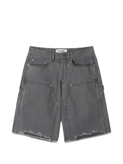 Tonywack Ausgefranste Shorts In Gray