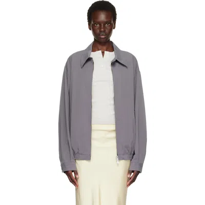 Tonywack Gray Washed Cotton Lyocell Blouson Jacket