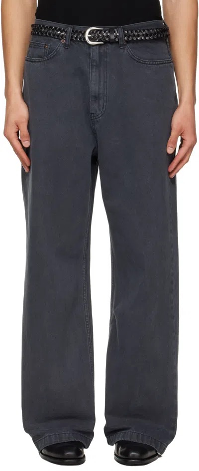 Tonywack Gray Wide-leg Jeans