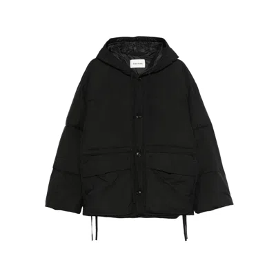 Tonywack Hooded Padded Coat In Black