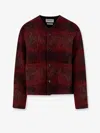 Tonywack Burgundy V-neck Cardigan In Red