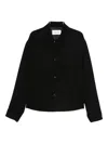 Tonywack Button-up Shirt Jacket In Black