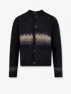 Tonywack Jacquard Alpaca Cardigan In Black