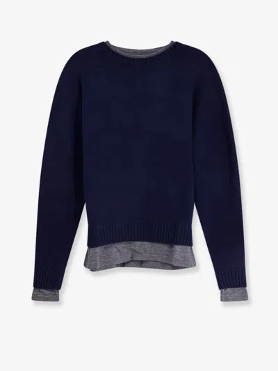 Tonywack Layered Wool And Cashmere Sweater In Animal Print
