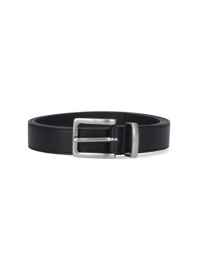 Tonywack Leather Belt In Black  