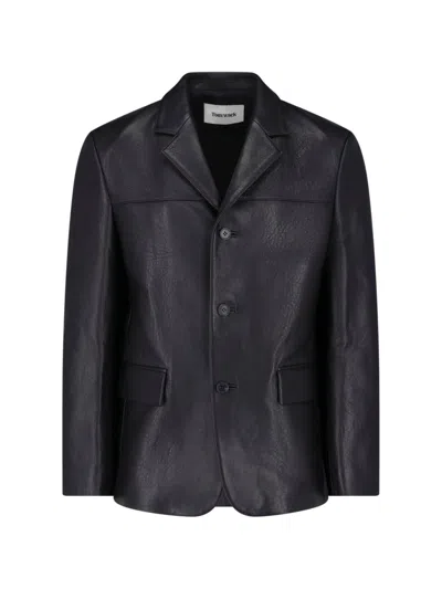 TONYWACK TONYWACK LEATHER BLAZER JACKET