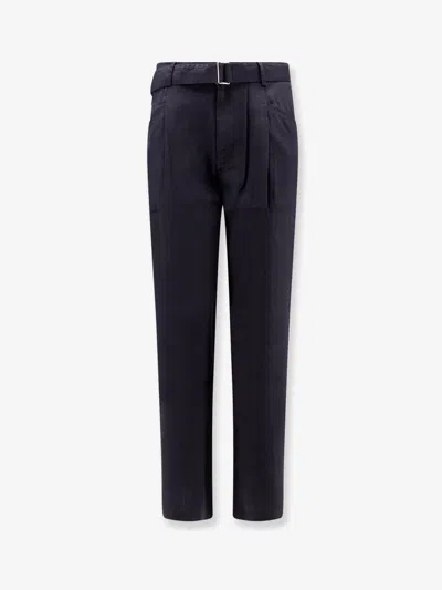 Tonywack Linen Blend Trousers In Blue