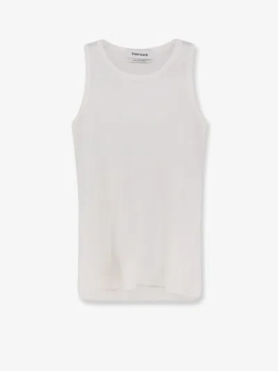 Tonywack Lyocell Blend Tank Top In White