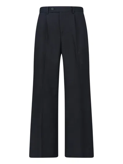 Tonywack Men's Wool-polyester Trousers In Black