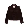 Tonywack Burgundy Corduroy Trucker Jacket In Brown