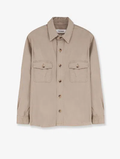 Tonywack Flap-pocket Oversized Shirt Jacket In Neutral