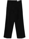 Tonywack Pleated Tailored Trousers In Black