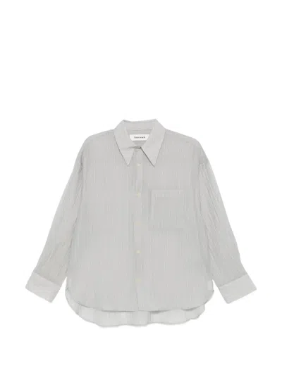 Tonywack Pocket Striped Shirt In Gray