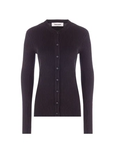 Tonywack Ribbed-knit Cardigan In Multi