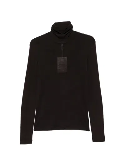 Tonywack Roll-neck Long-sleeve Sweater In Brown