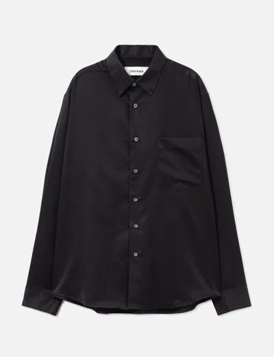 Tonywack Silk Blend Cotton Essential Shirt In Black/黑色/블랙/ブラック