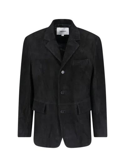 TONYWACK SINGLE-BREASTED SUEDE JACKET