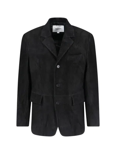 TONYWACK SINGLE-BREASTED SUEDE JACKET