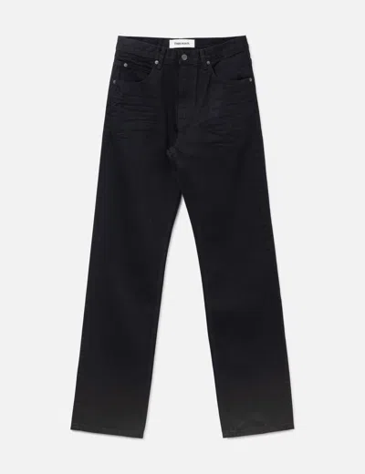 Tonywack Slim Straight Denim Jeans In Black/黑色/블랙/ブラック