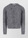 Tonywack Soft Textured Long Sleeve Crew Sweater In Gray