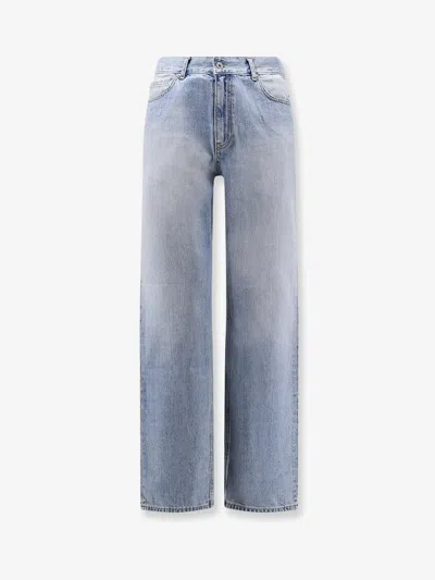 Tonywack Straight Fit Cotton Jeans In Blue